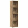 vidaXL Bokhylle/TV-benk artisan eik 36x30x143cm konstruert tre