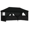 vidaXL Partytelt 292 x 580 x 315 cm Svart Oxford Stoff