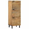 vidaXL Highboard brun 40x33x110 cm heltre mango