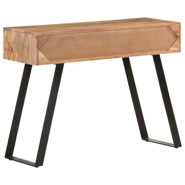 vidaXL Konsollbord 100x35x76 cm heltre akasie med naturlig kant