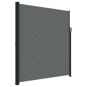 vidaXL Uttrekkbar sidemarkise antrasitt 220x300 cm