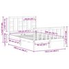 vidaXL Sengeramme uten madrass 120x200 cm heltre furu