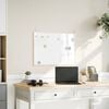vidaXL Magnetisk whiteboardtavle med ramme i heltre furu 80x55 cm