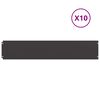 vidaXL Plenkanter 10 stk svart 20x103 cm kaldvalset st&aring;l