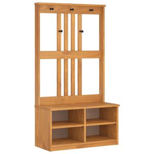 vidaXL Halltre SANDNES 87x40x159,5 cm heltre furu
