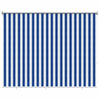 vidaXL Utend&oslash;rs Rullegardin 90% UV-blokk Bl&aring; og hvit stripe HDPE