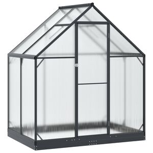 vidaXL Hage Drivhus 183,5 x 123 x 207 cm Aluminium og galvanisert st&aring;l