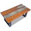VidaXL Salongbord Teak Harpiks 100x50 cm