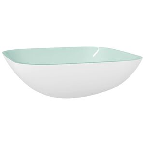 vidaXL Servant glass 42x42x14 cm hvit