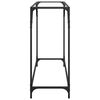 vidaXL Konsollbord med gjennomsiktig glassplate 98x35x81 cm st&aring;l