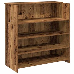 vidaXL Resepsjonspult gammelt tre 100x50x103,5 cm konstruert tre