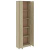 vidaXL Garderobe for gang sonoma eik 55x25x189 cm konstruert tre
