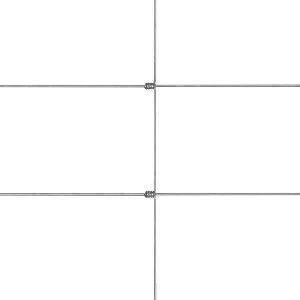 vidaXL Hagegjerde galvanisert st&aring;l 50x1,5 m s&oslash;lv