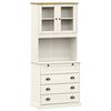 vidaXL Highboard VIGO hvit 80x40x176 cm heltre furu