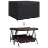 vidaXL Trekk til utehuske Svart 250 x 250 x 160 cm 420D Oxford stoff
