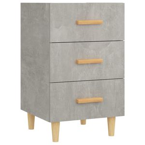 vidaXL Nattbord betonggr&aring; 40x40x66 cm konstruert tre