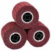 vidaXL Slipe ruller 3 stk. R&oslash;d 12 x 12 x 10 cm Syntetisk fiber