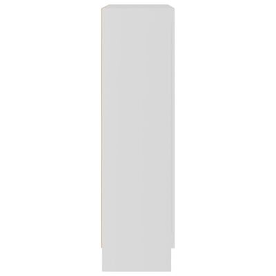 vidaXL Vitrineskap hvit 82,5x30,5x115 cm sponplate