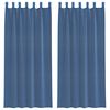 vidaXL Voile gardiner med hemper 2 stk kongebl&aring; 140x225 cm