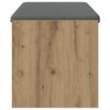 vidaXL Gangbenk med pute Artisan Eik 103 x 38 x 40 cm