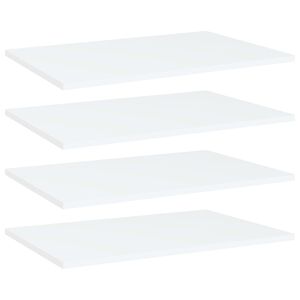 vidaXL Hylleplater 4 stk hvit 60x40x1,5 cm konstruert tre