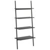 vidaXL Stigehyller 4 etasjer svart 64x34x150,5 cm