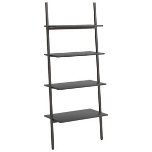 vidaXL Stigehyller 4 etasjer svart 64x34x150,5 cm