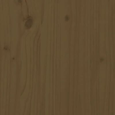 vidaXL Sengegavl honningbrun 146x4x100 cm heltre furu