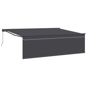 vidaXL Innvendbar Markise Antrasitt 450 &times; 300 cm