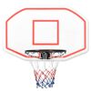vidaXL Bakplate for basketballkurv hvit 109x71x3 cm polyeten
