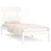 vidaXL Sengeramme hvit heltre 90x190 cm Single