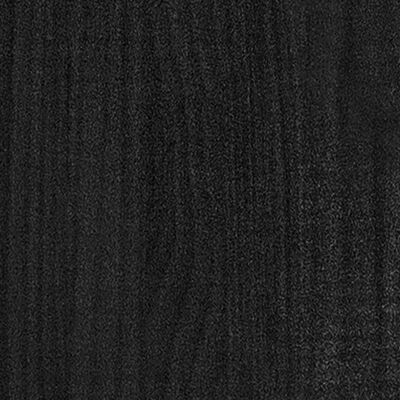 vidaXL Plantekasse svart 200x50x50 cm heltre furu