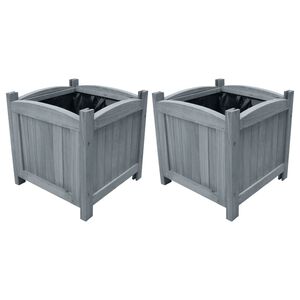 vidaXL H&oslash;ybed 2 stk 30x30x30 cm heltre gran