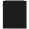 vidaXL Veggmontert nattbord svart 38x34x40 cm