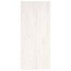 vidaXL Bokhylle hvit 104x33x76 cm heltre furu