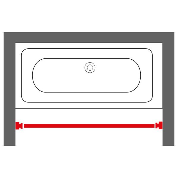 Sealskin Teleskopisk dusjstang 125-220 cm hvit