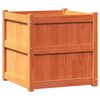 vidaXL Hageplantekasse voksbrun 60x60x60 cm heltre furu
