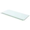 vidaXL Hyllepaneler 2 stk klart glass 60x20 cm