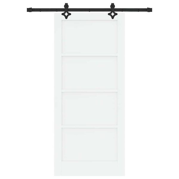 vidaXL Skyved&oslash;r ORKDAL Hvit 86 x 198,5 cm Massiv furu