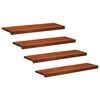 vidaXL Trappetrinn 4 stk. 90 x 25 x 2 cm Brun Massiv b&oslash;ketre