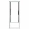 vidaXL Konsollbord s&oslash;lv 70x30x70 cm rustfritt st&aring;l og glass