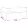 vidaXL Salongbord røkt eik 90x60x42,5 cm konstruert tre
