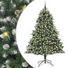 vidaXL Kunstig juletre gr&oslash;nn 240 cm PVC og plast og st&aring;l