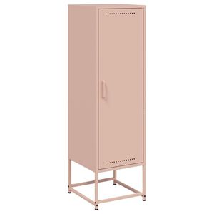 vidaXL Highboard rosa 36x39x123 cm stål