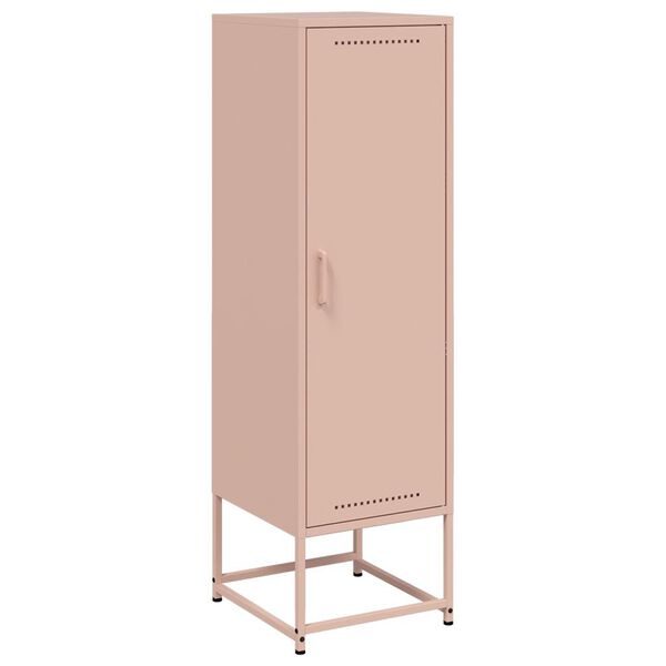 vidaXL Highboard rosa 36x39x123 cm stål