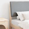 vidaXL Polstret sengegavl Lysegrå 75 cm Massiv furu