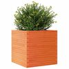 vidaXL Plantekasse voksbrun 70x70x68,5 cm heltre furu