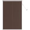 vidaXL Venetiansk persienne M&oslash;rk Brun med M&oslash;nster 150 x 80 cm PVC