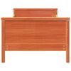vidaXL Sengestamme Vokset Brun 80 x 200 cm Konstruert tre