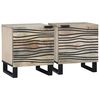 vidaXL Nattbordskap 2 stk. Hvit 40 x 33 x 46 cm Konstruert tre